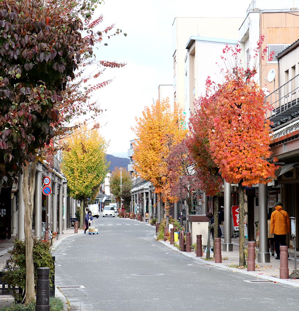 秋の商店街